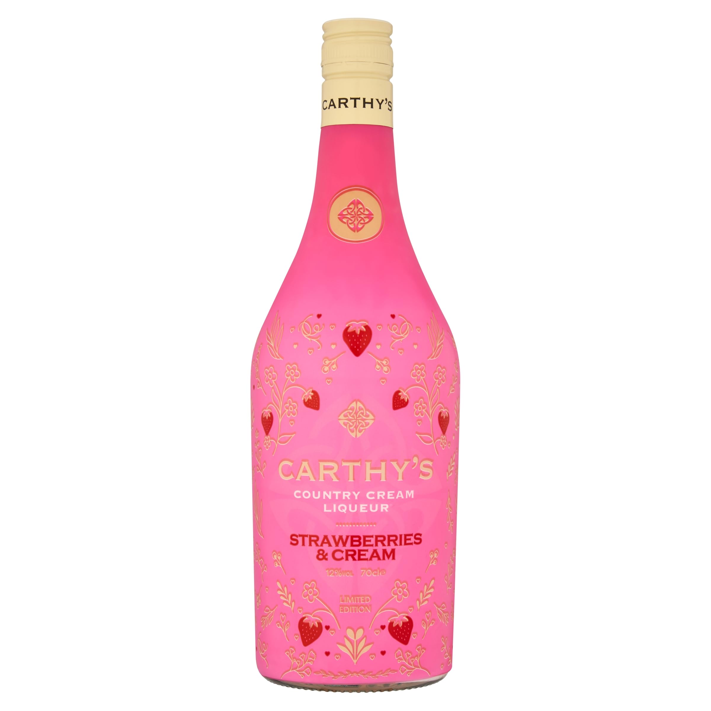 Carthy's Country Cream Strawberries and Cream Liqueur 12% ABV, 70cl