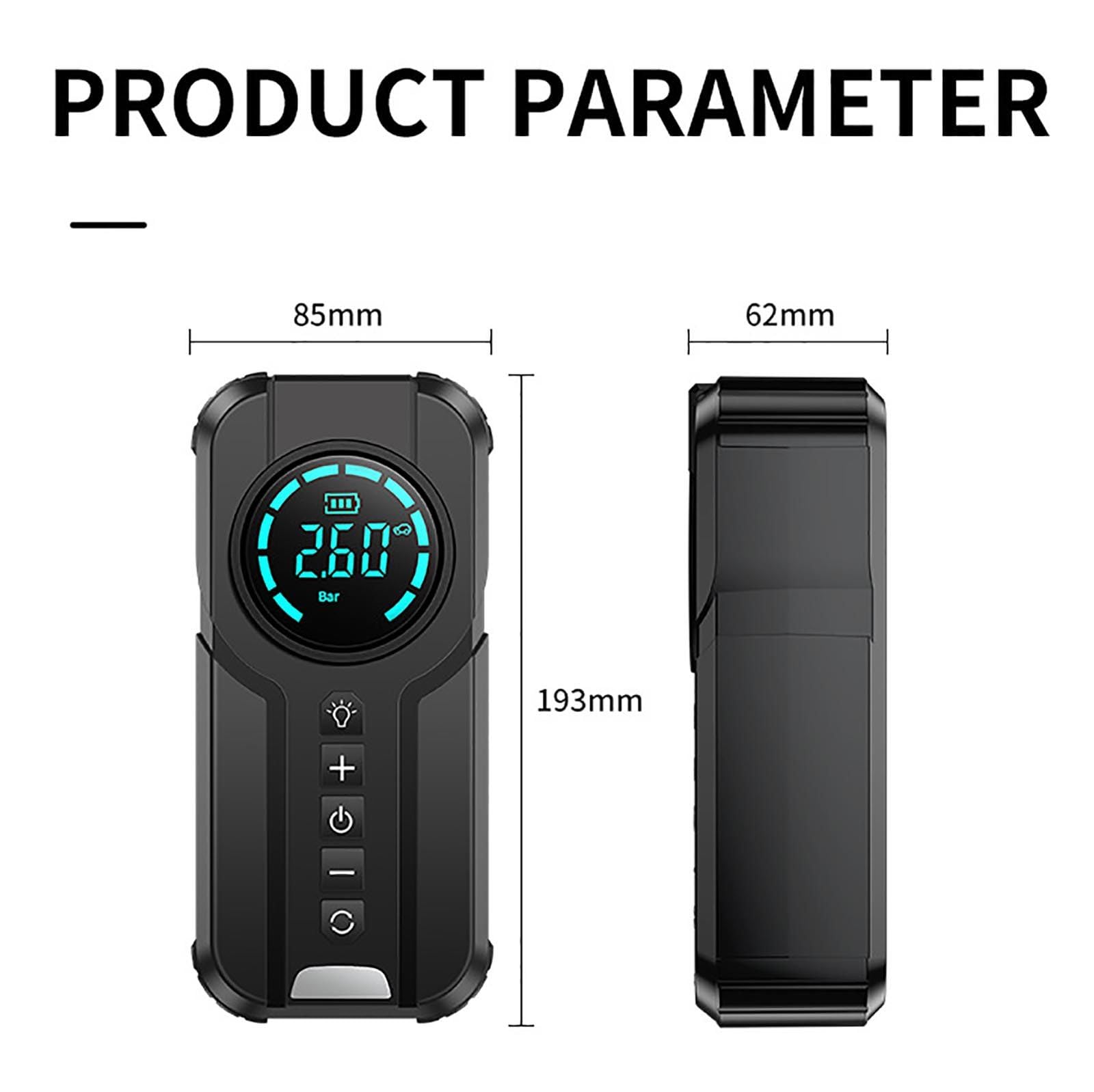 Caricabatteria per Auto con Avviamento di Emergenza 10400 mAh,Alimentatore Booster per Batteria Automatica, 12v 1a,Impermeabile + Luce di Emergenza a LED,Adatto per Auto/Camion/Moto