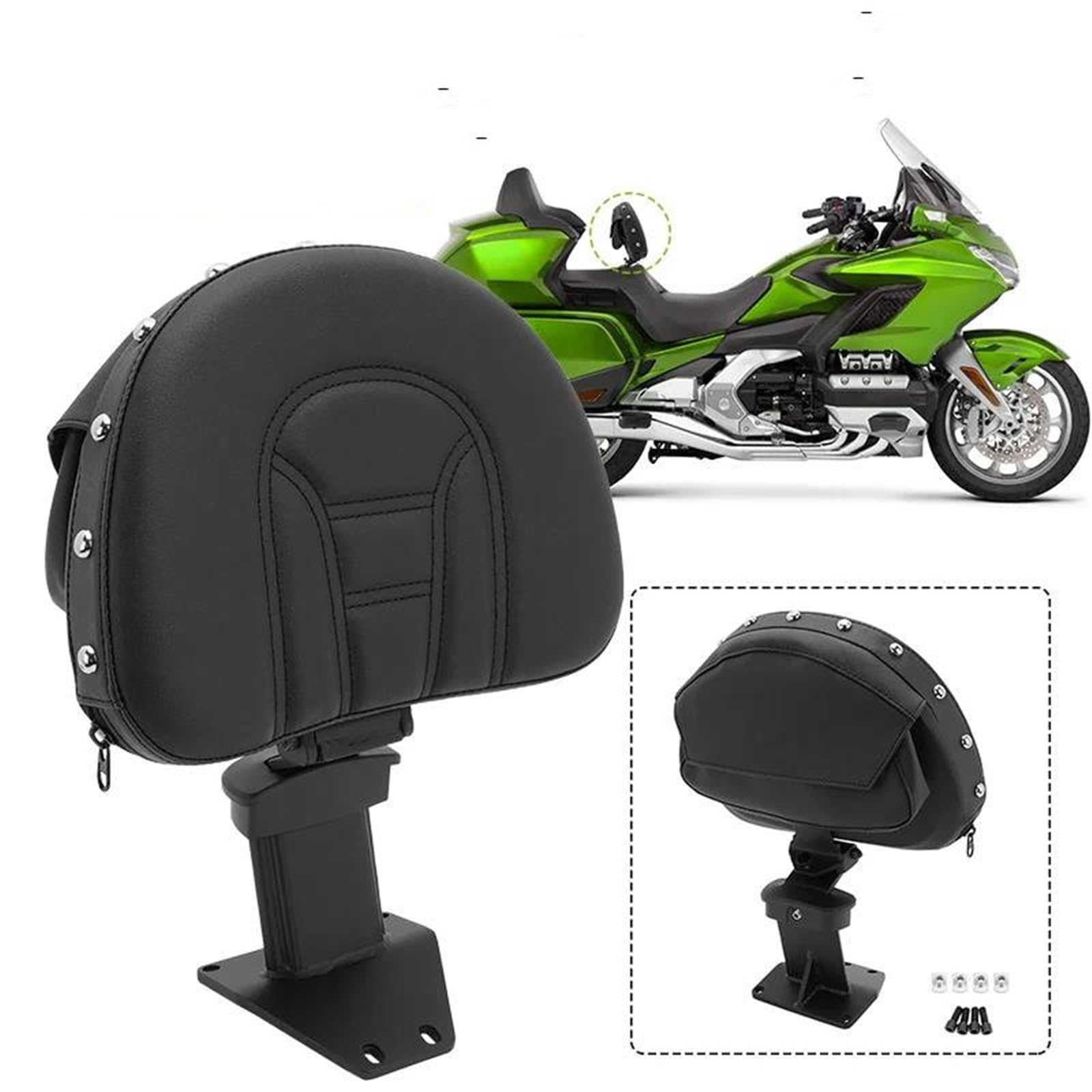 ハーレー系に。タンク バイクのバックレスト GL1800 2018-2022 2021 2020 2019用 オートバイ