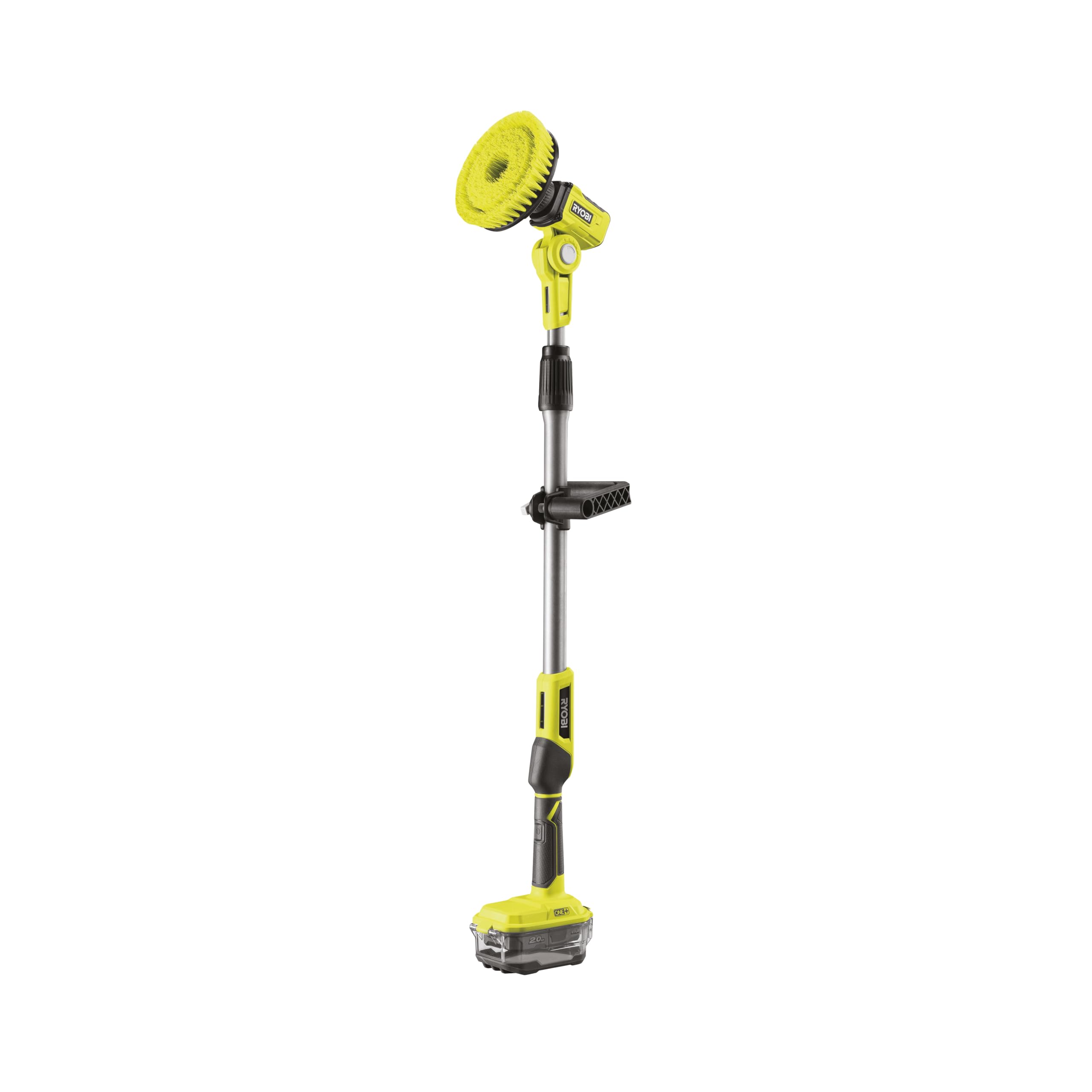 Ryobi R18TPS-0 Szczotka z Napędem Teleskopowym do Czyszczenia, 18V, Średnica 150 mm, Ochrona Akumulatora IPX7, z 1 Szczotką i 1 Pianką R18TPS-0