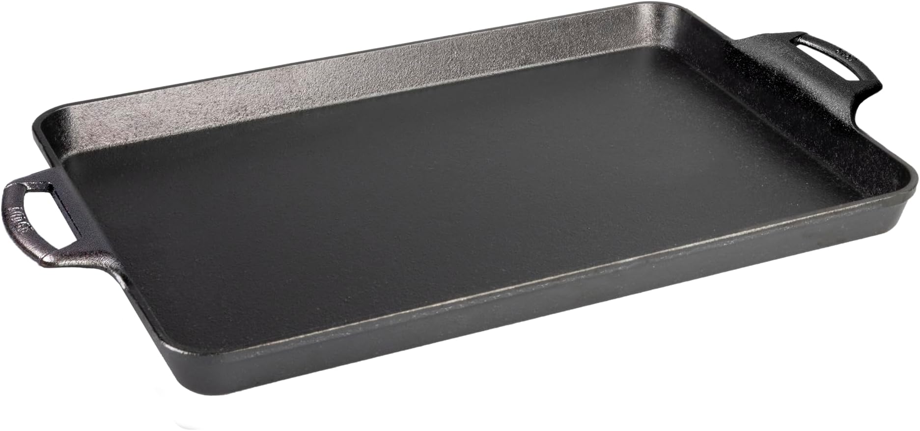 Lodge BW15BP 15.5" x 10.5" Seasoned Cast Iron Baking Pan, 15.5" x 10.5", Black