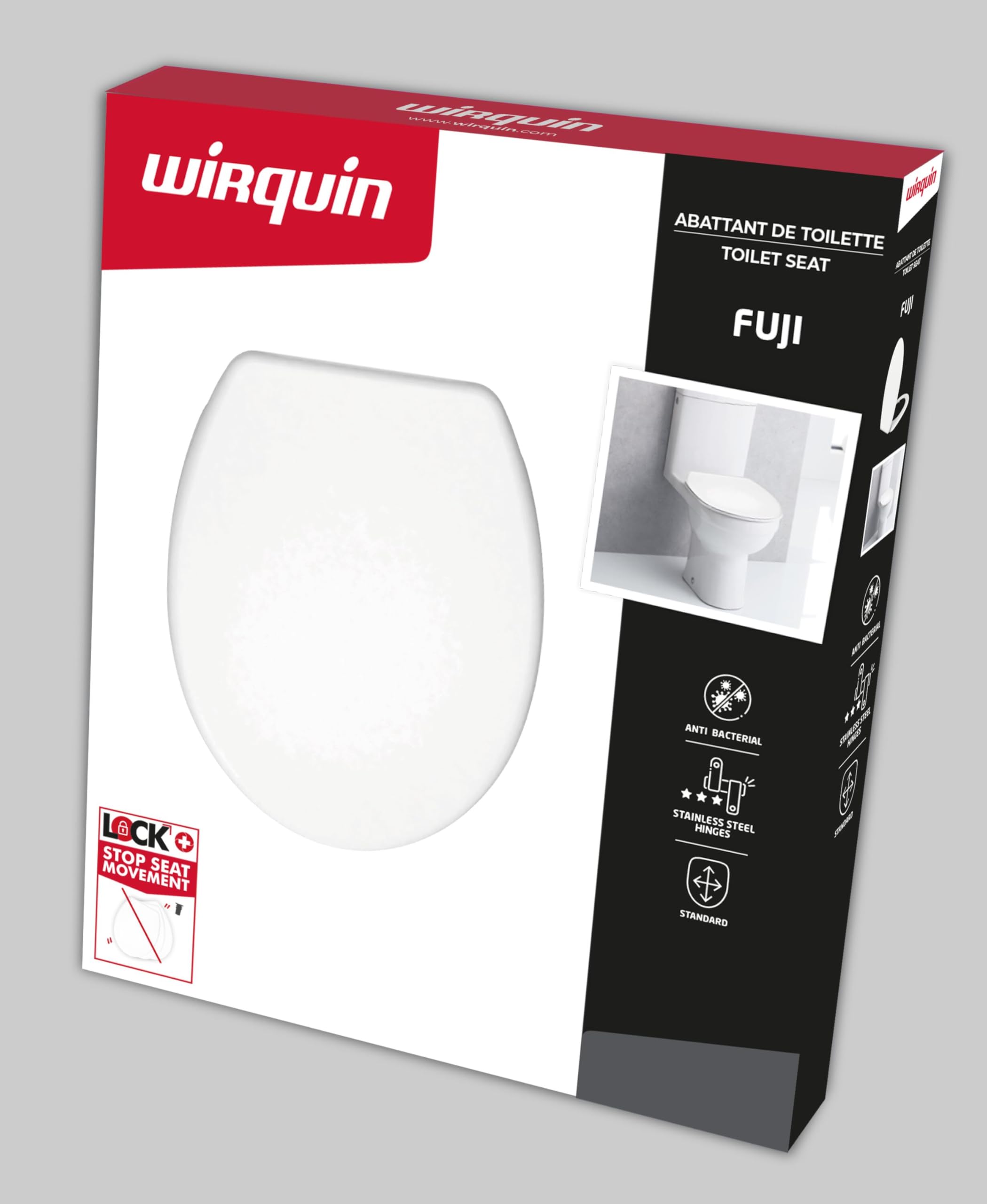Wirquin 20724945 Abattant WC Fuji SS Blanc
