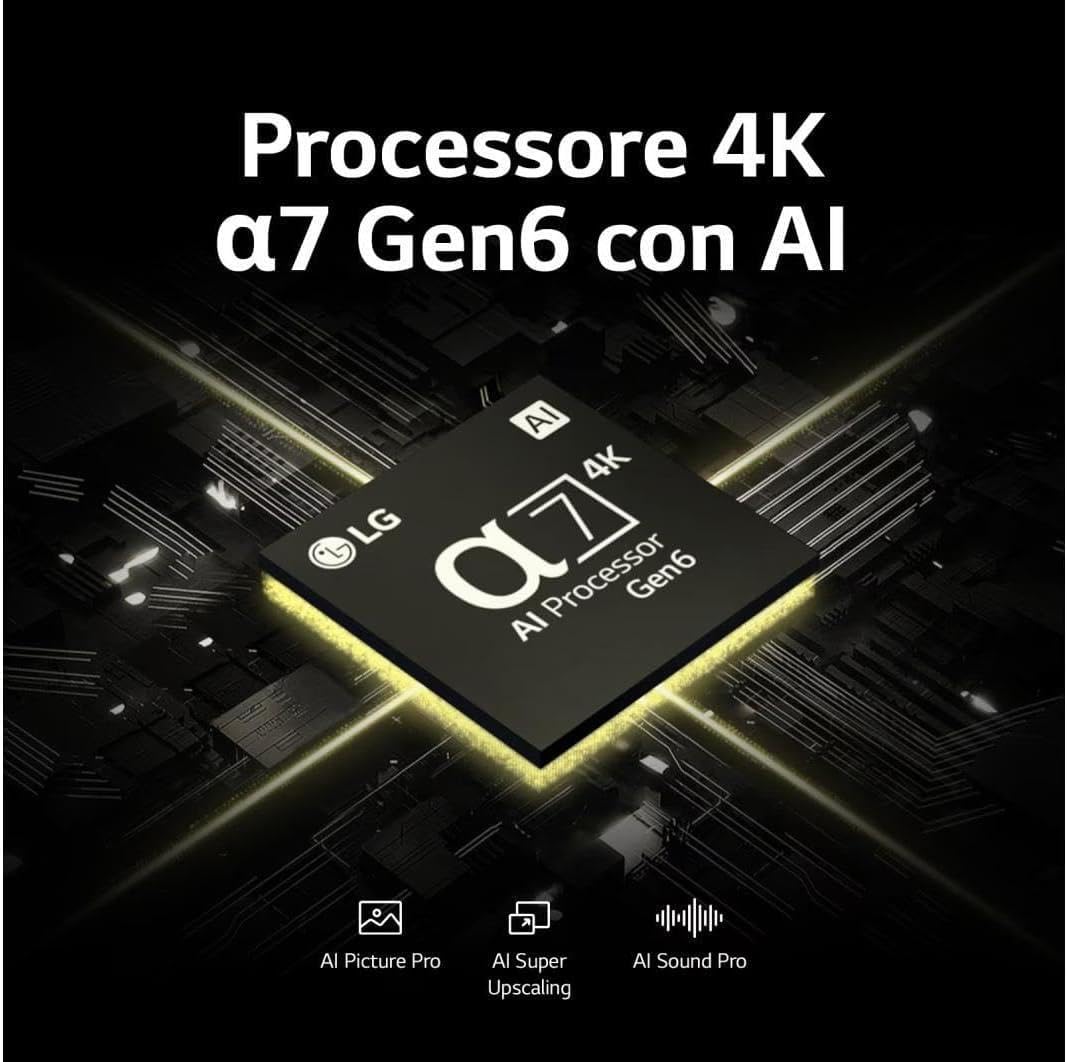 LG OLED 55', Smart TV 4K, OLED55B36LA, Serie B3 2023, Processore α7 Gen6, AI Super Upscaling, Dolby Vision, Dolby Atmos, 2 HDMI 2.1 @@48Gbps, VRR, ThinQ AI, Wi-Fi, webOS 23