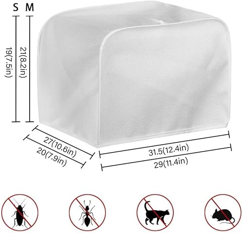 Vista 155 de Cubierta para tostadora de cocina, protector para hornear se adapta a la mayoría de tostadoras estándar de 4 rebanadas, mantiene la tostadora libre