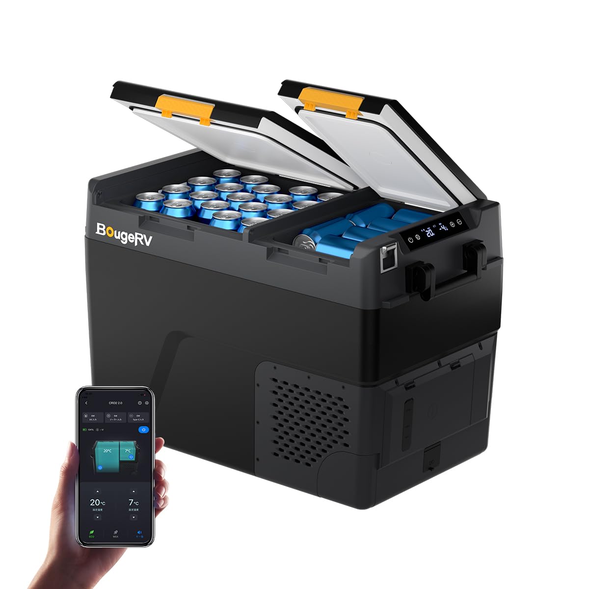 ボージBougeRV CRD2 50 49L Amazon.co.jp: 【リン酸鉄バッテリー内蔵可能】BougeRV CRD2 V2.0 車載