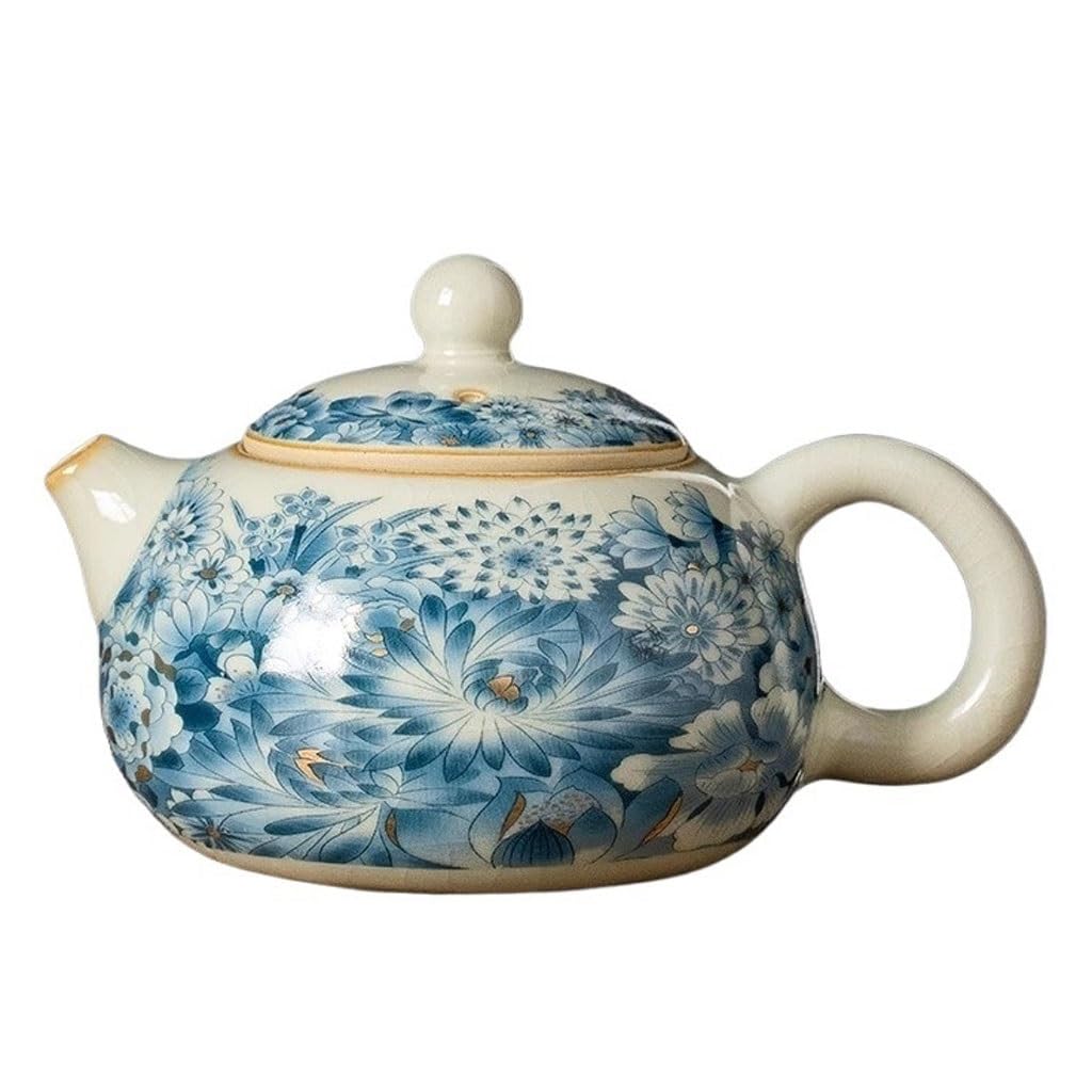 PBWERIGL Japanese ceramic tea pot, Ceramic Teapot Tea Brewing Single Pot Household Kung Fu Set