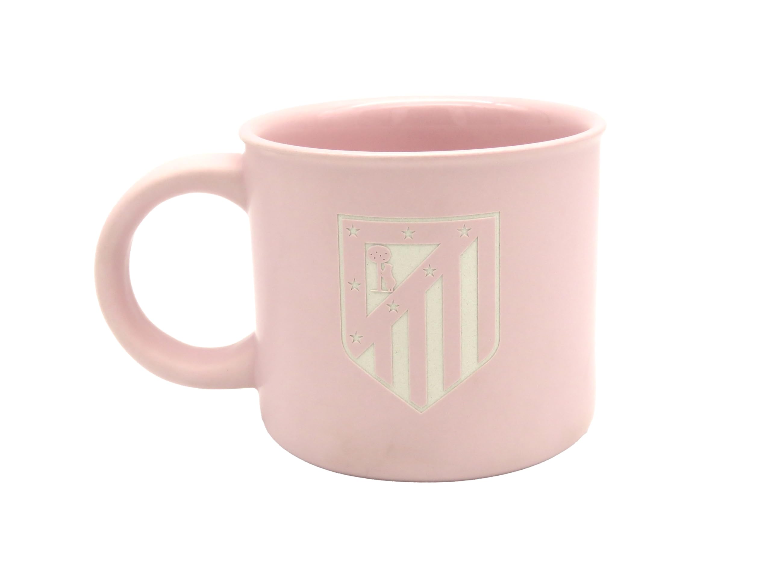 CYPBRANDS Atlético de Madrid, Mug, Ceramic Mug, Breakfast, Kitchenware, Original Mugs, Pink Colour, Official Product