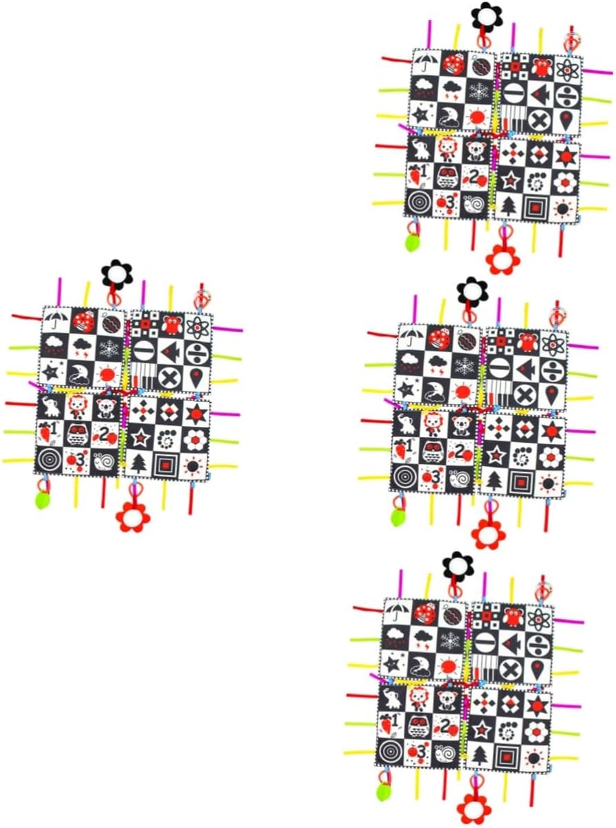 Vaguelly 4pcs Crawling Mat Play Mats for Playmat Foldable Crawling Mat