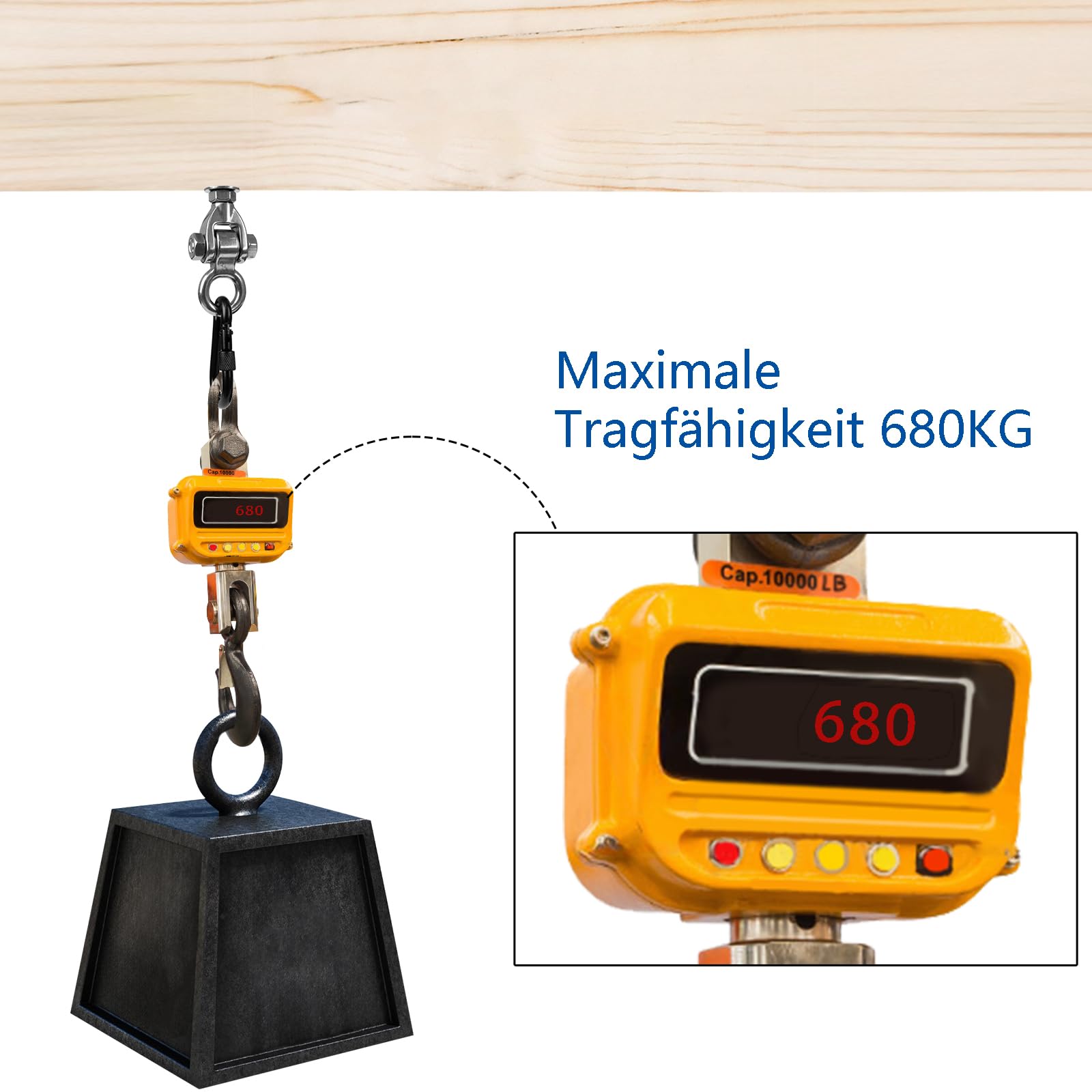 2er Schaukelhaken für Holzbalken, M10 Edelstahl Schaukelaufhängung Schaukel Hängesessel Aufhängung mit Lagern für Stahlbalken Spielplatz Yoga Schaukel Befestigung Hängematte, 680kg