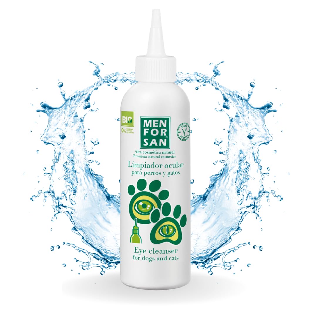 Menforsan Augenreiniger Hunde und Katzen | Augenlidhygiene | Entfernt Flecken - 125 ml