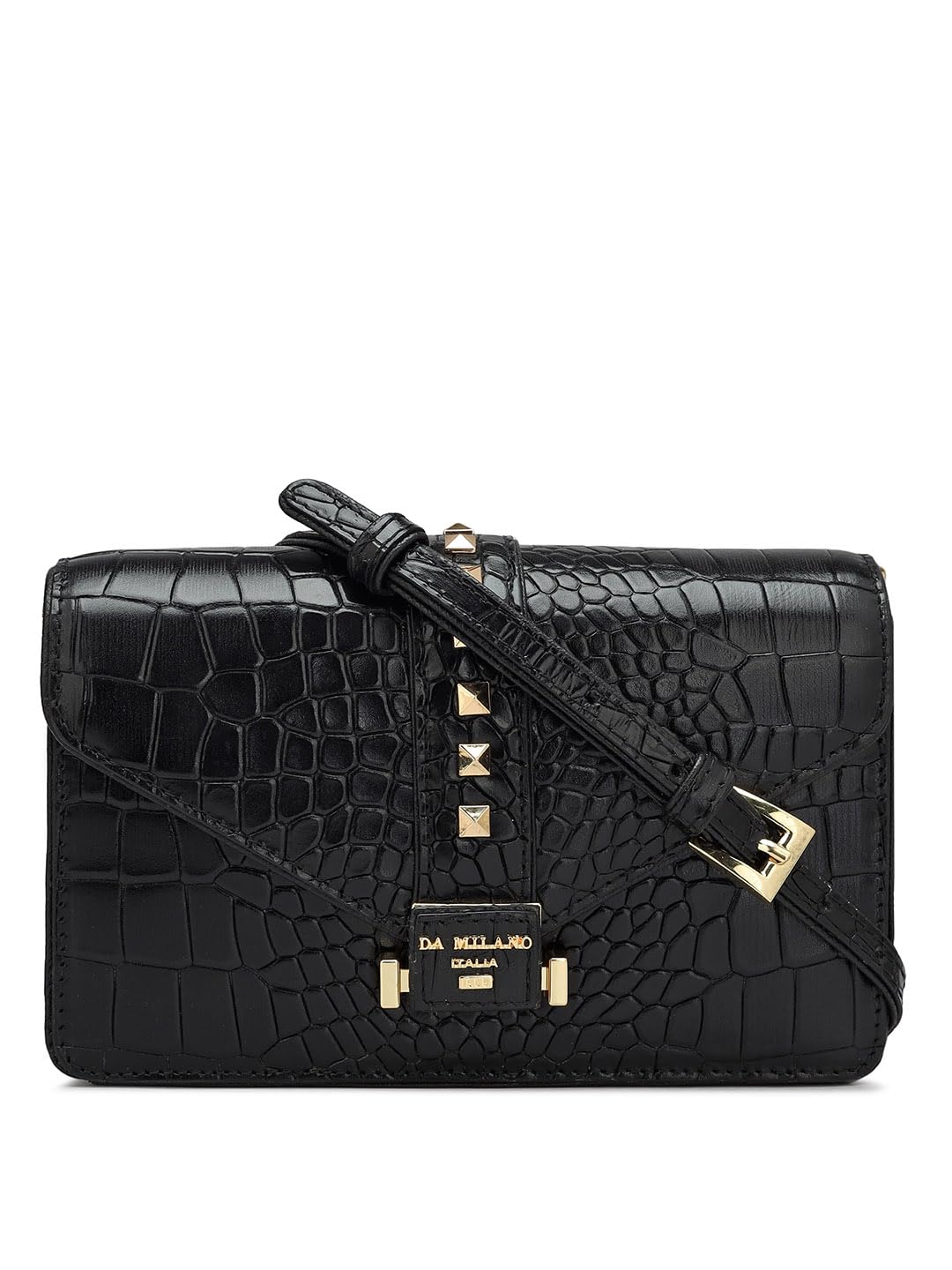 Da Milano Genuine Leather Black Shoulder Bag (00373A-OL) (Small) (B0CYSWFC1C) Amazon Price History, Amazon Price Tracker