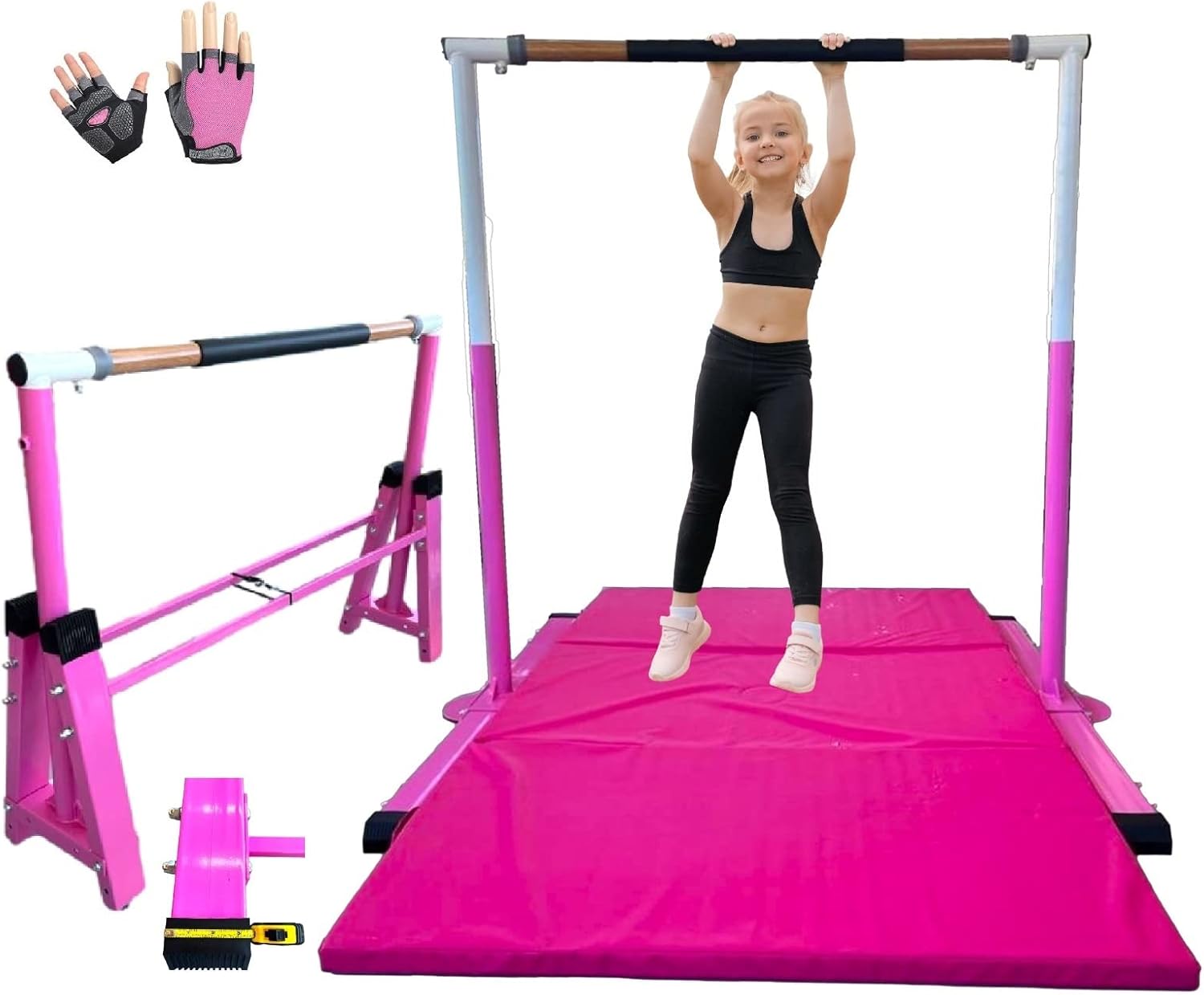 Balançoire Kids Gymnastics Bar Horizontal Kip Bar + 6'x4