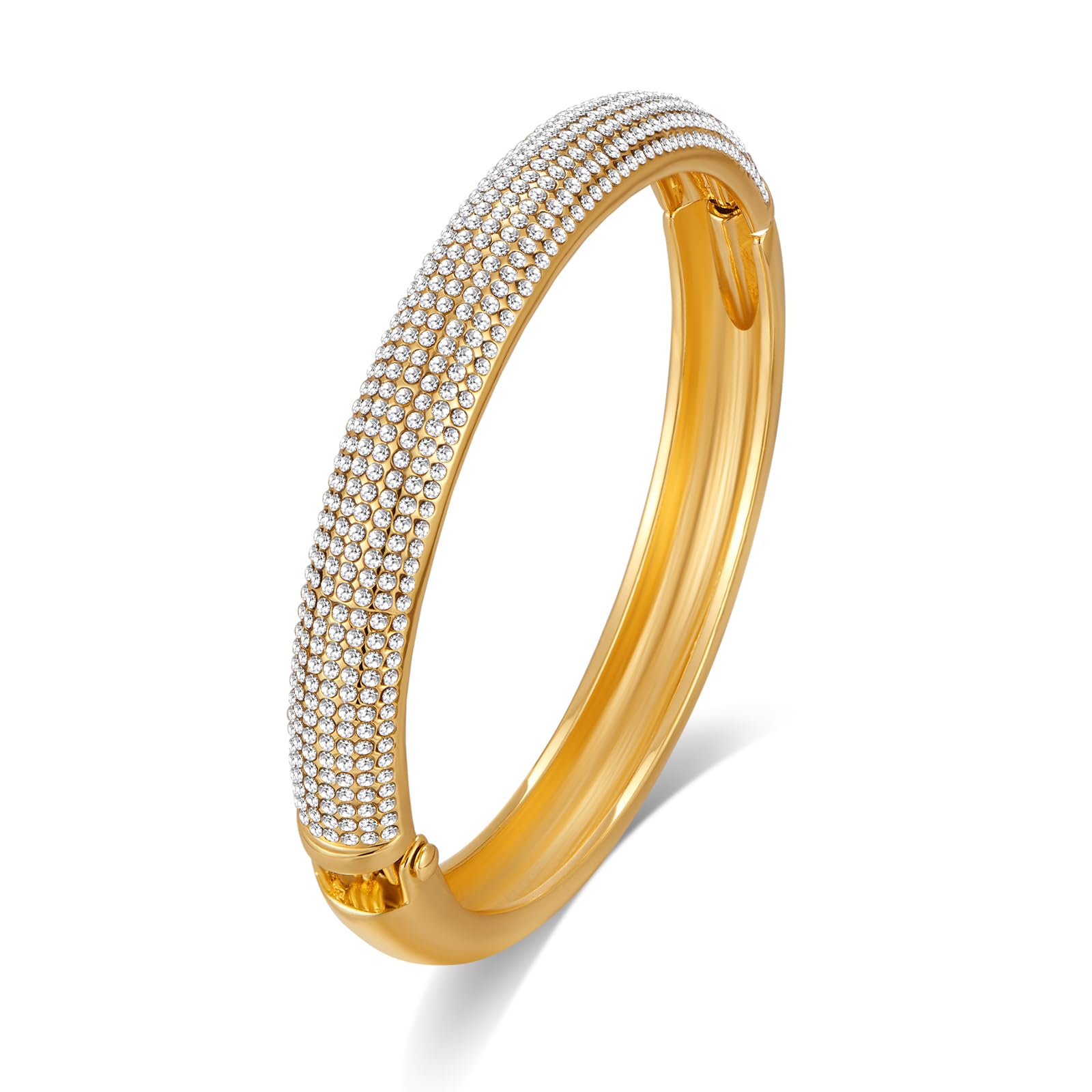 Chunky Gold Cuff Bracelets for Women Wide Gold Bangle Bracelet Hammered Open Wrist Cuff Bracelet Christmas Holiday Jewelry
