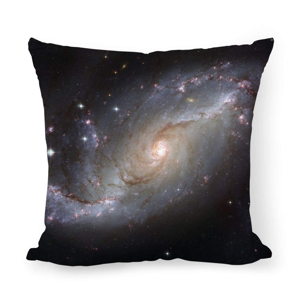 AILOVYO Pillow Cover Nebula Galaxy Vortex Polyester Pillowcase Home Decor 20 x 20 Inch