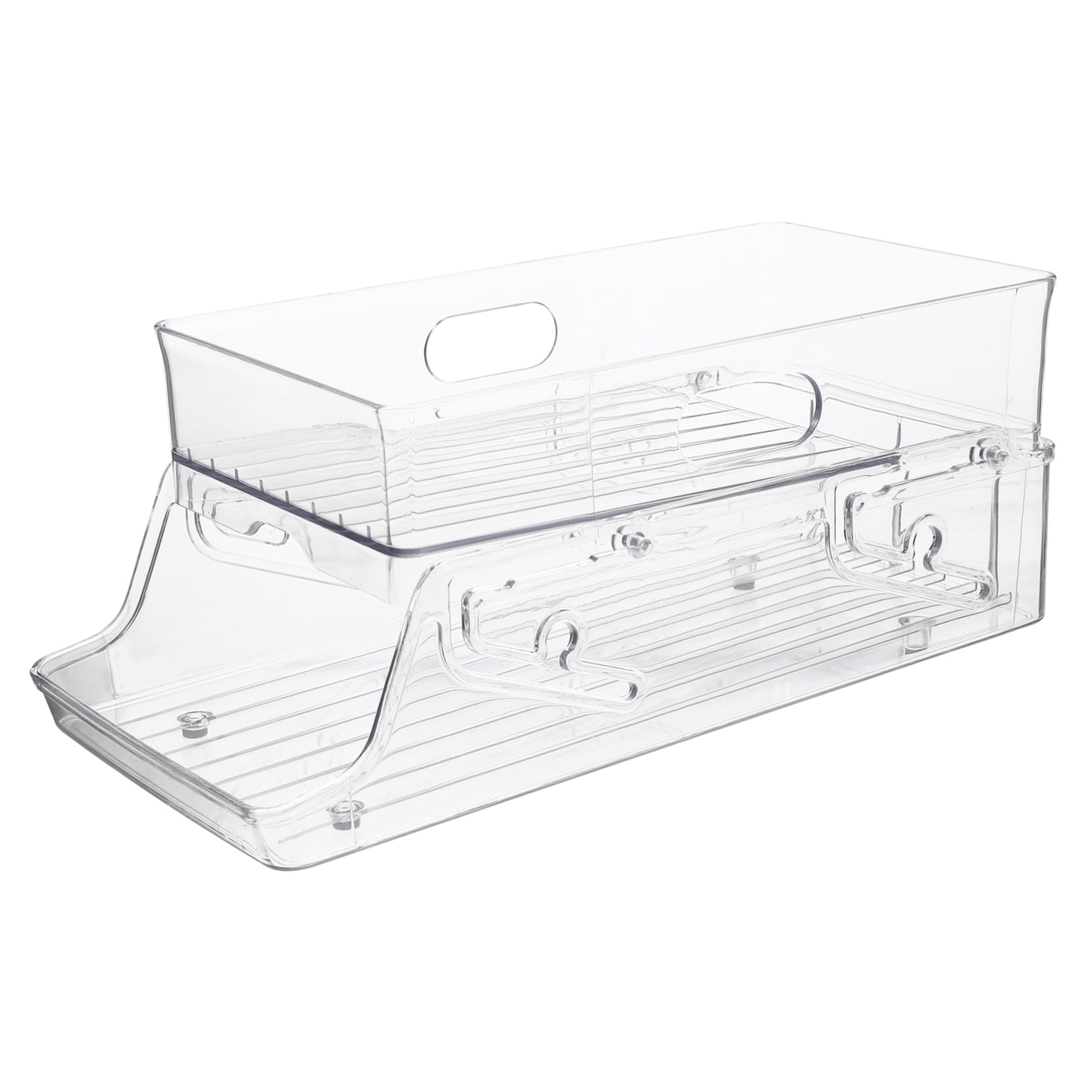 Cabilock Fridge Organizer Can Dispenser Soda Can Organizer Compact Drink Storage