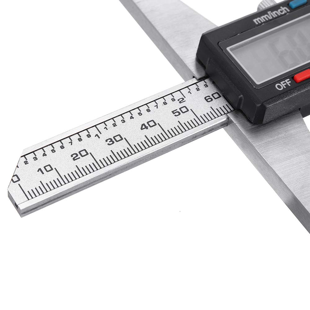0-150mm Acero Inoxidable Electrónico Digital Profundidad Vernier Calibrador LCD Vernier Calibrador Herramienta de Medición