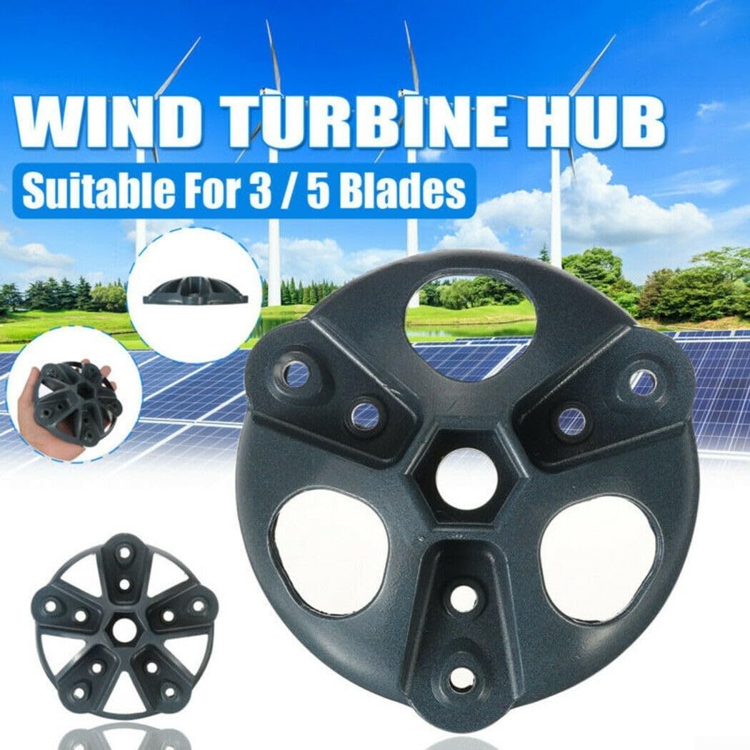 Generatore di turbine eoliche con ruota spessa, per 3/5 lame S/M, in acciaio di alta qualità, a basso rumore, facile da installare, lunga durata, energia alternativa (3 lame)