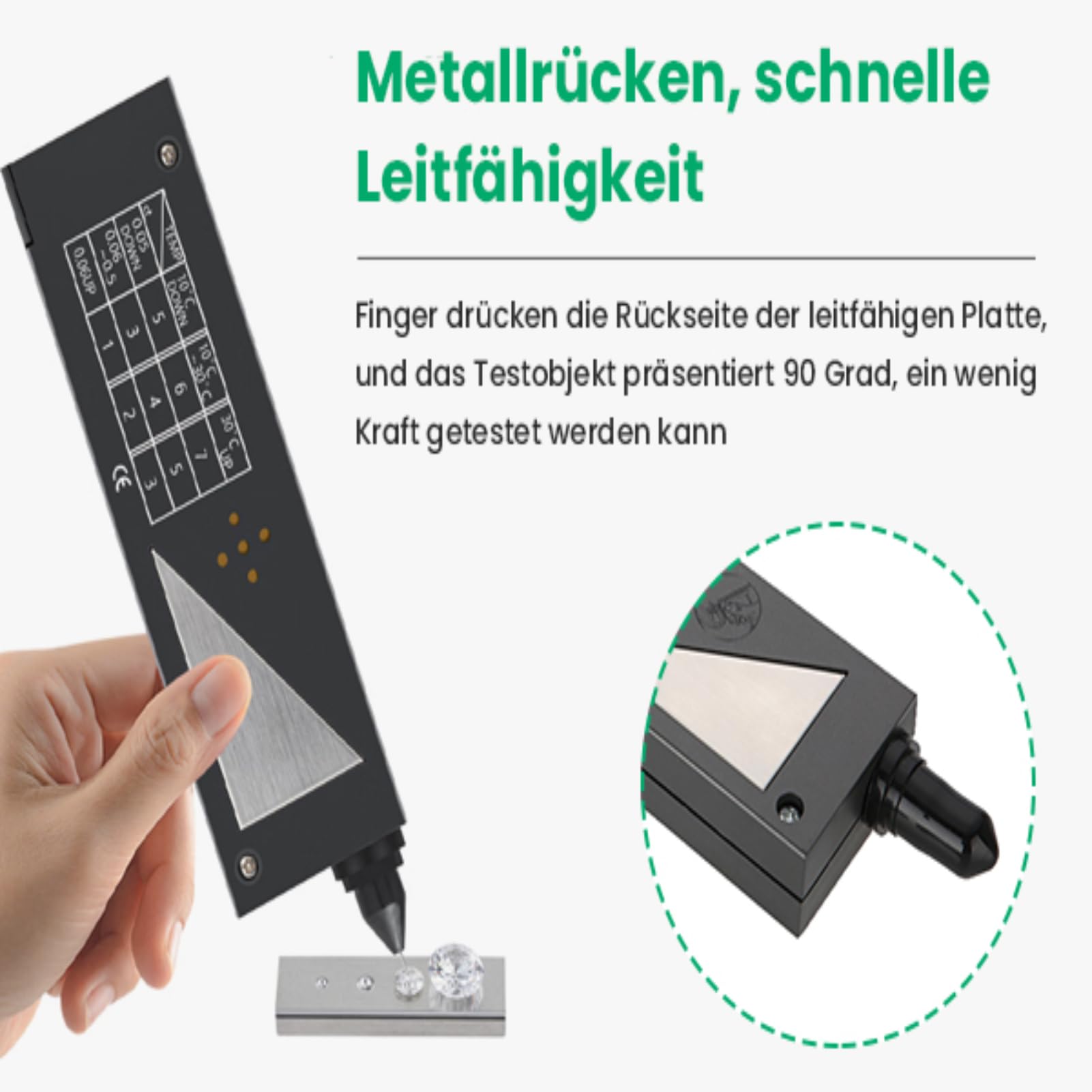 Tester Diamante E Oro - Kit Professionale Per Gioielli Con Moissanite Tester Incluso