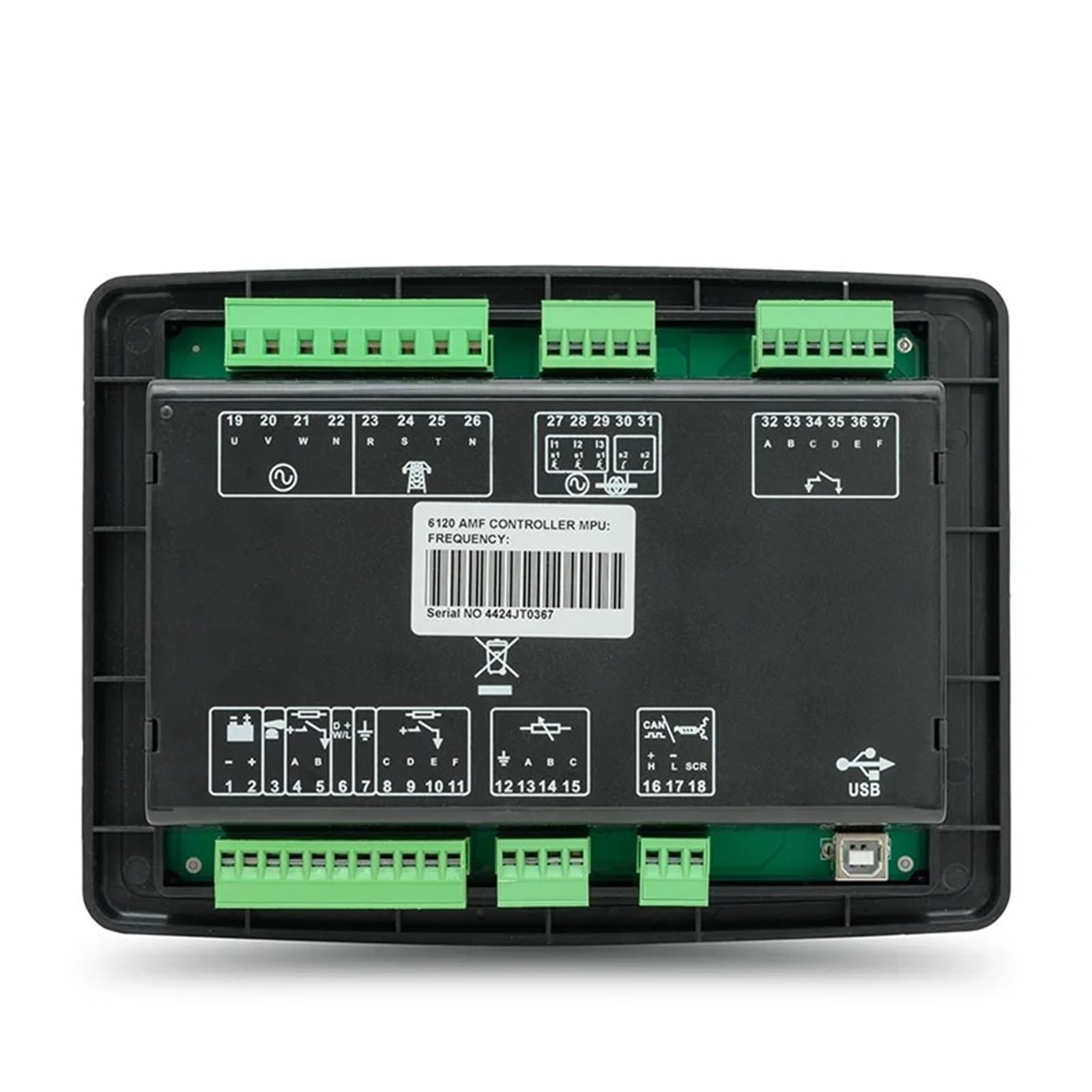 Kontroler generatora DSE6110, automatyczny start, panel sterowania generatora, pilot, 1 sztuka (6120)