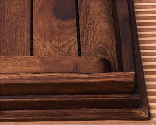 Miniatura 6 de LUKEO - Mesa de madera para desayuno bandeja de servir patas plegables muebles de sala de estar mesa de té plegable