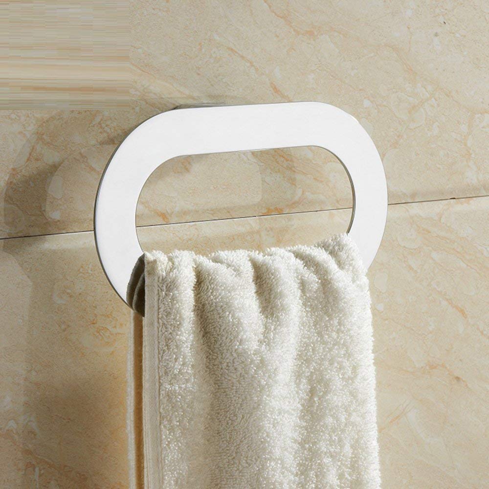 Anneau de serviette ovale GZZ blanc en acier inoxydable