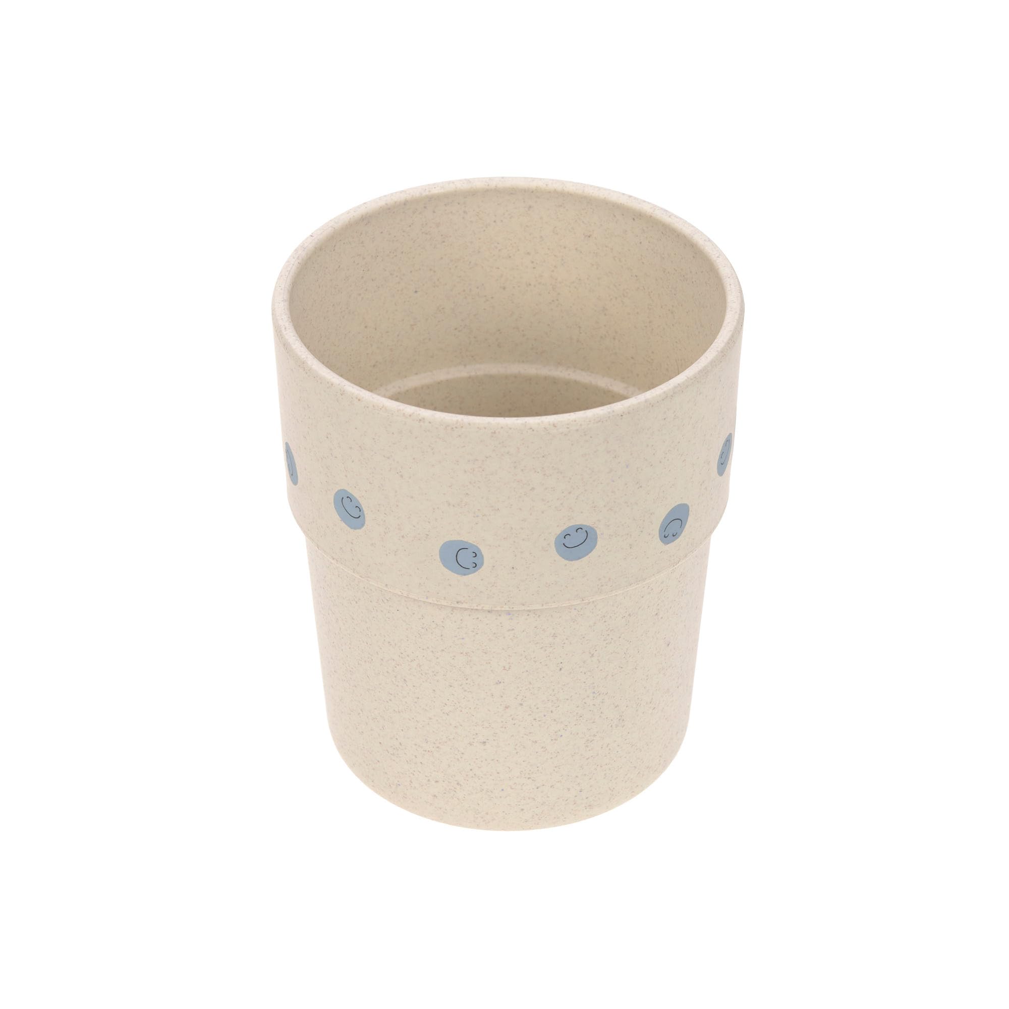 LÄSSIG Kids Drinking Cup Kids Tableware Melamine Free BPA Free Dishwasher & Microwave Safe/Happy Rascals Smile Sky Blue Mug