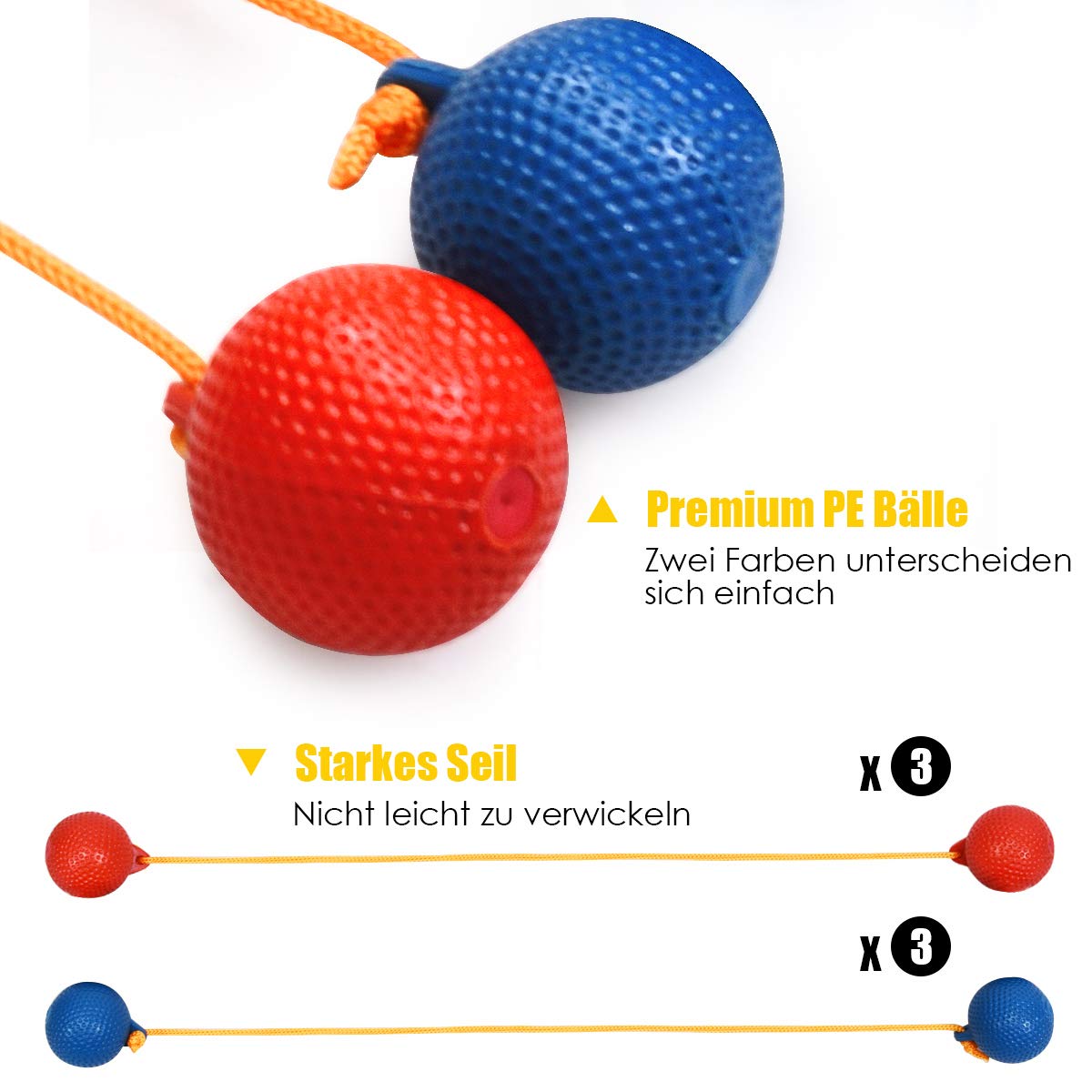 COSTWAY 2er Set Leitergolf Wurfspiel, Laddergolf mit eingebautem Score-Tracker, Leitergolf-Set inkl. Kugeln und Tragetasche, Wurfspiel für die gesamte Familie für Rasen, Strand, Partys