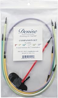 Denise Interchangeable Knit and Crochet Companion Set, Multi Colors