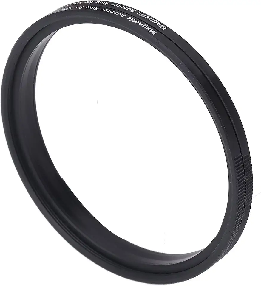 Adaptador de filtro de 67 mm, adaptador de filtro de lente de câmera magnético com liga de alumínio de grau de aviação, para montagem segura e fotografia mais clara