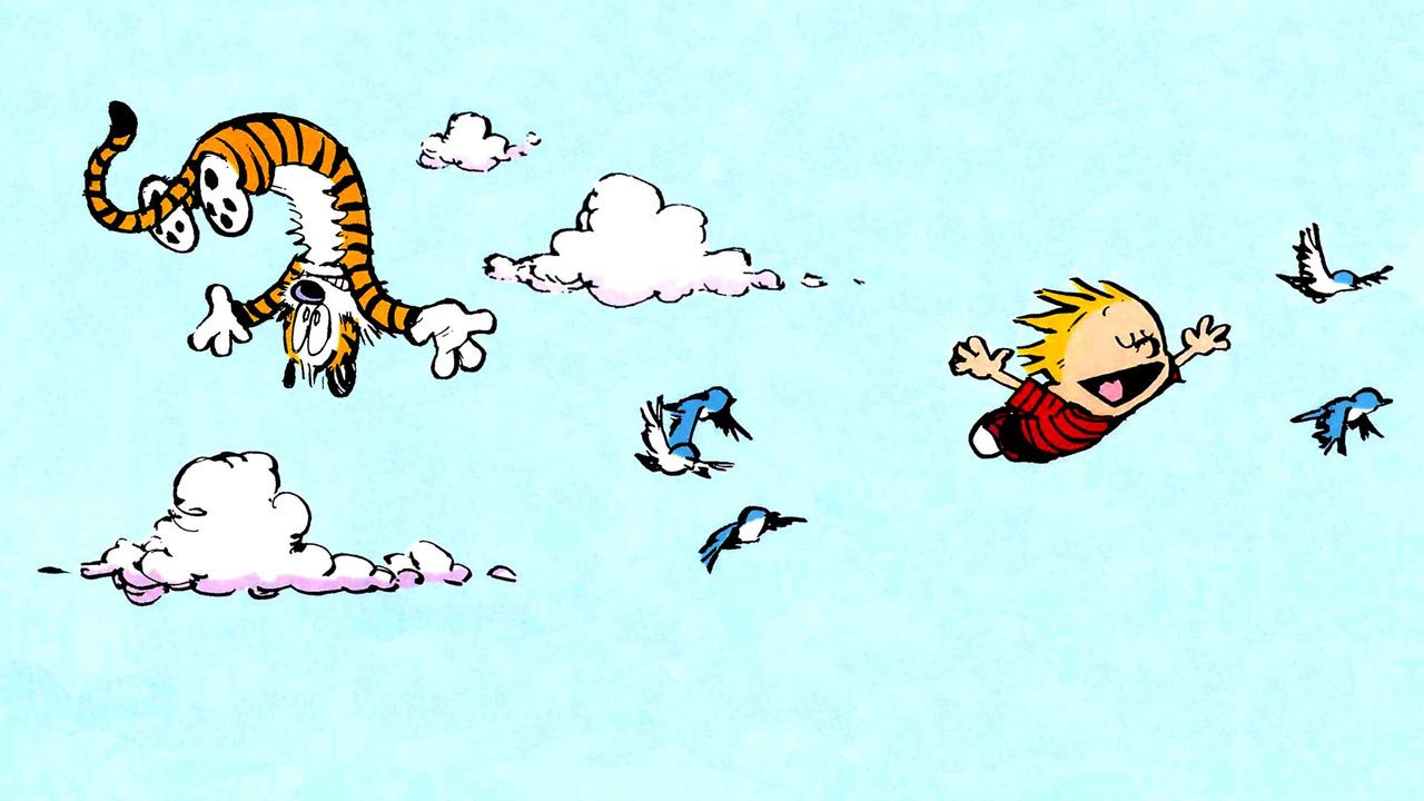 Calvin and Hobbes Poster - 170GSM 12x18 Unframed Multicolor Perfect for your Wall HOMEDECORE476