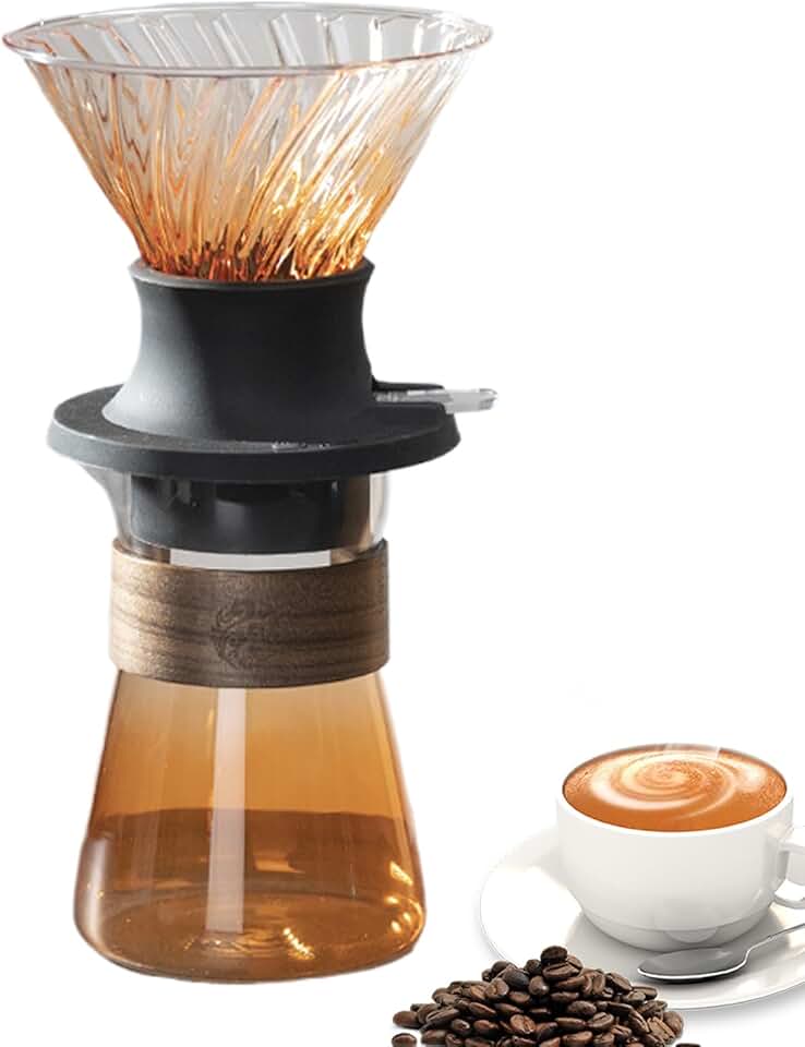 Máquina de café derramada por gotejamento, despeje sobre cafeteira - Filtragem rápida, extração fácil, ferramenta removível para casa, marido, pai, mãe, namorada, namorado