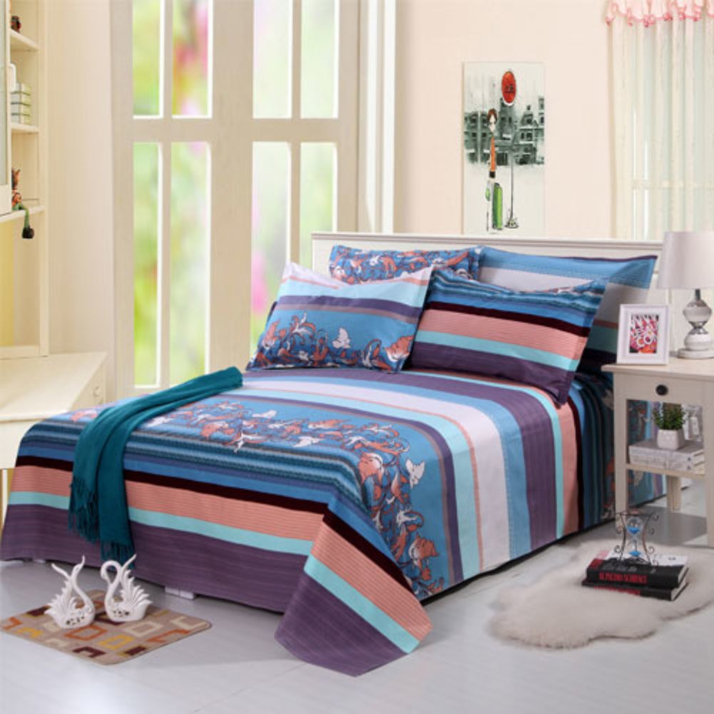 Feuilles de coton grossier haut de gamme drap rembourré de 200x230cm