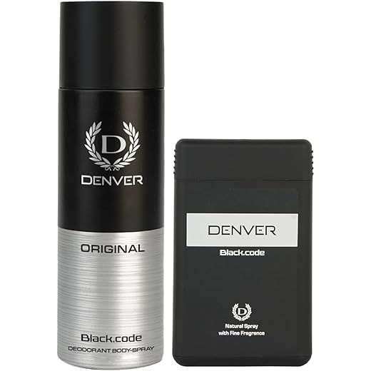 Denver Black Code Deo 150ML - Long Lasting Spray