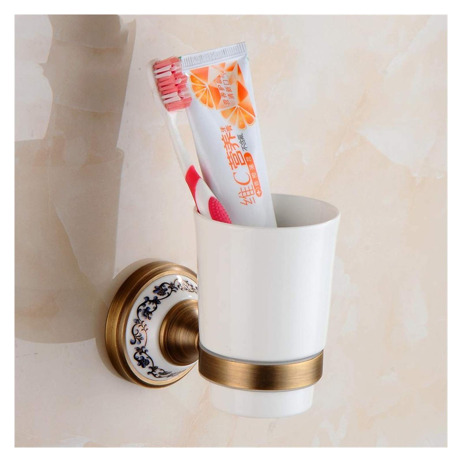 Set di accessori da bagno in bronzo anticato con ripiano per asciugamani, porta carta igienica, gancio Rove e prodotti da bagno in ceramica porta asciugatrice incluso