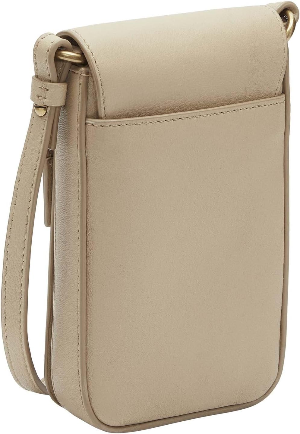 LIEBESKIND BERLIN Leren schoudertas telefoontasje Hilla Mobile Pouch Steel Taupe LIEBESKIND BERLIN Leren schoudertas telefoontasje Hilla Mobile Pouch Steel Taupe