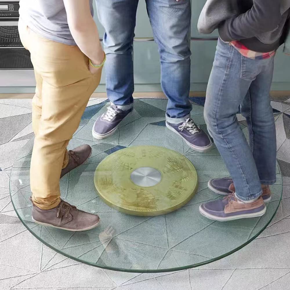 68cm Piatto Girevole In Vetro Grande Lazy Susan Vassoio Da Servizio Rotante