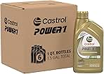 Castrol Power1 4T 10W-40 Full Synthetic Motorcycle Oil, 1 Quart, Pack of 6