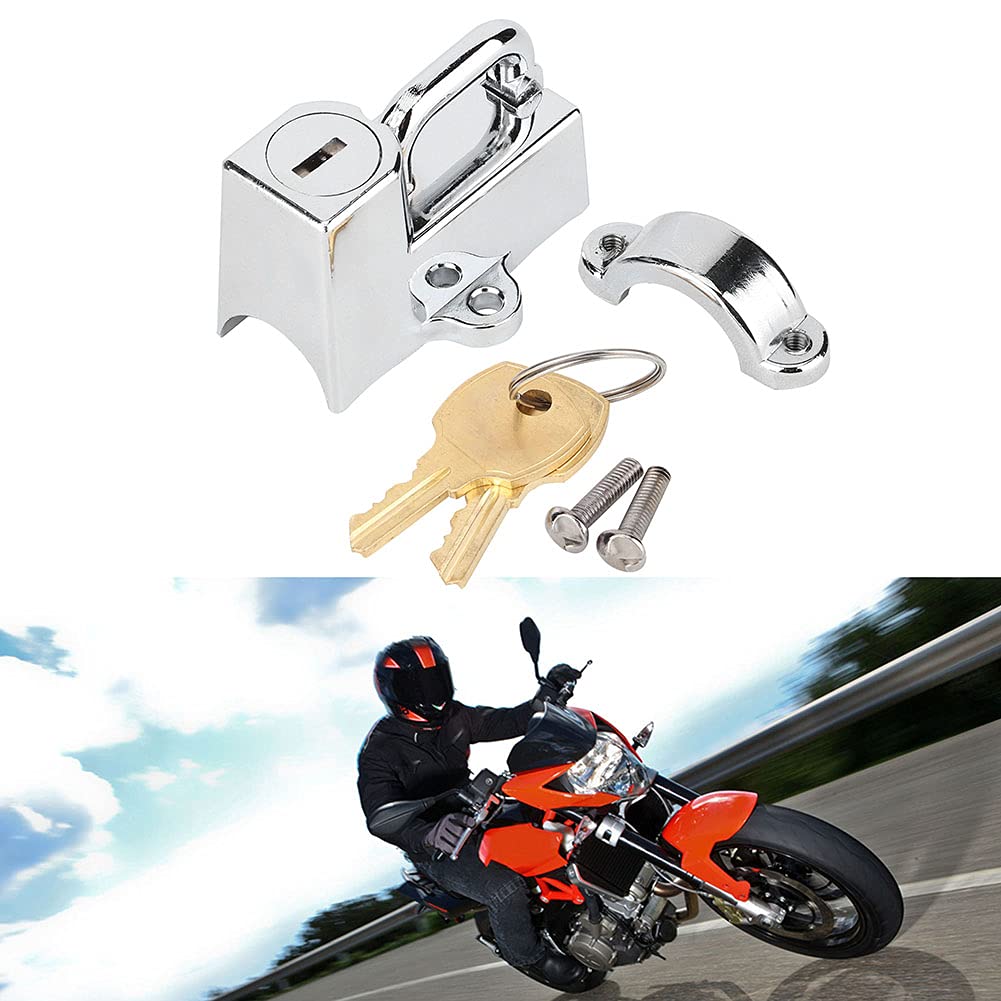 Dioche pour Verrou de Casque de Moto Cruiser-/4 à-/2, Verrou de Poignée de Moto Universel pour Vélos