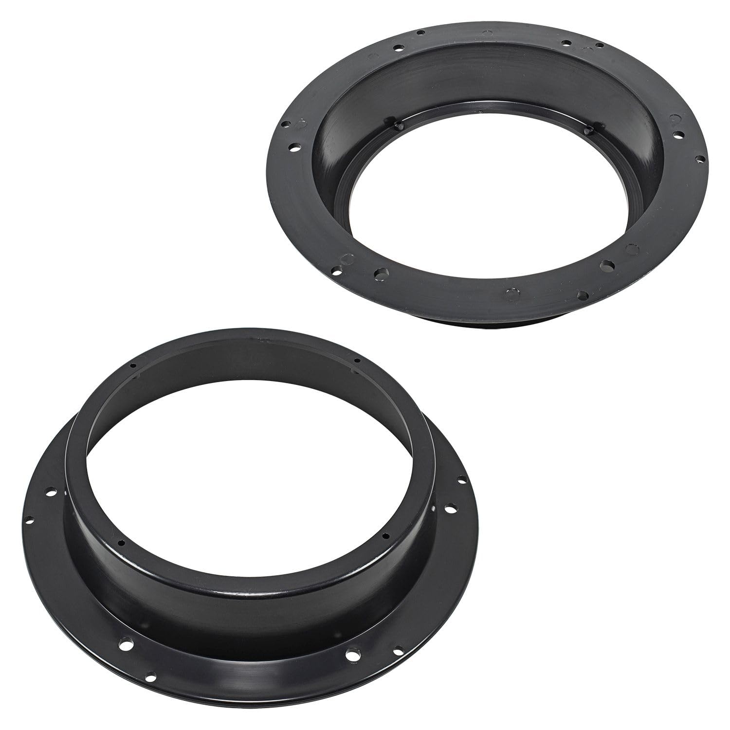 tomzz Audio 2857-011 Anelli per altoparlanti staffe adattatore compatibile con VW Golf 5 Tiguan Touran Skoda Yeti Octavia porta anteriore per 165 millimetri DIN altoparlanti