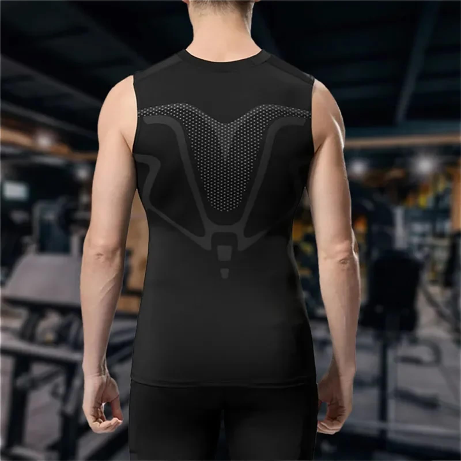 Body Shaper Weste für Männer Shaping-Weste for Männer, Version aus Eisseidenstoff for Männer for Aufbau eines perfekten Körpers, Bauchkontroll-Shirts Für Fitness geeignet(White,XXL)