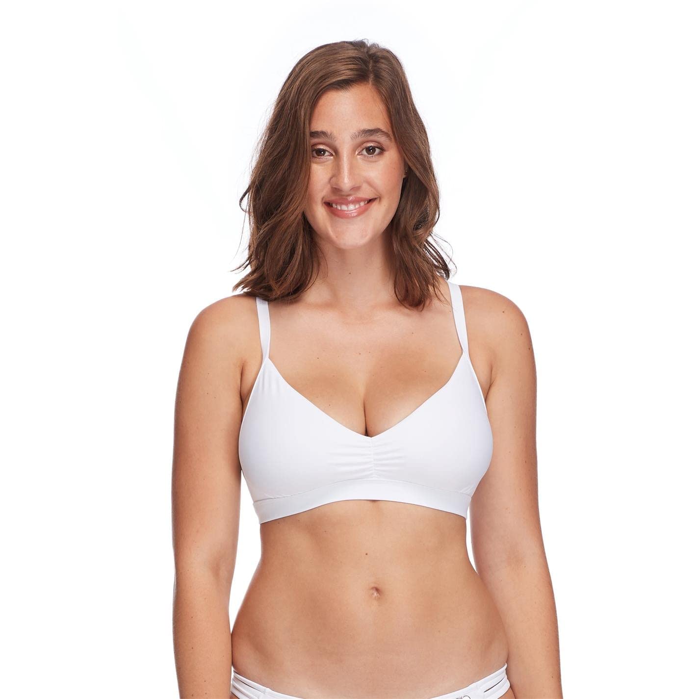 Body Glove Women's Drew Bikini Top Swimsuit with Adjustable Tie Back, Snow, DD