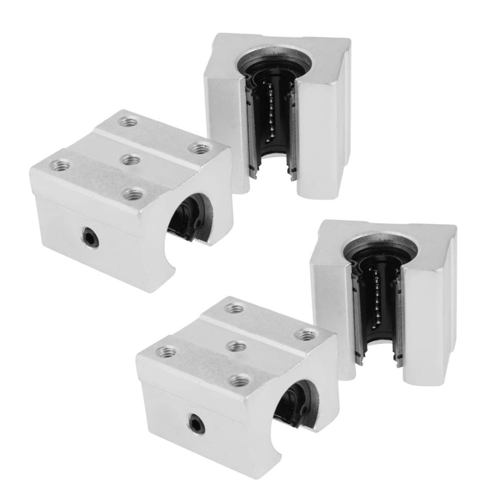 GooEquip Lot De 2 Rails Linéaires SBR12 - 1500 Mm - Avec 2 Arbres