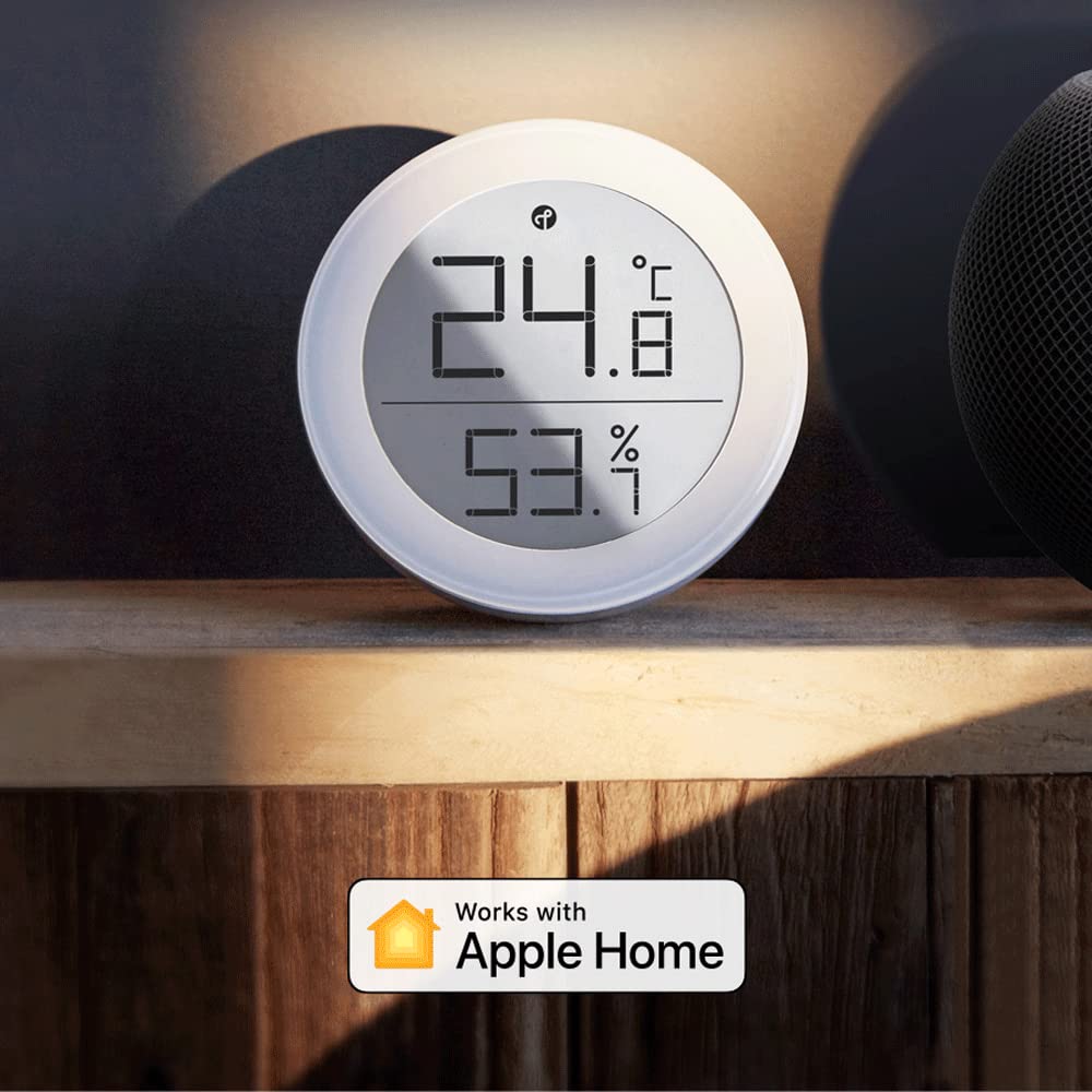 Qingping versión T CGG1T Termohigrómetro Bluetooth, soporte para monitor de temperatura y humedad relativa, compatible con Homekit y Siri