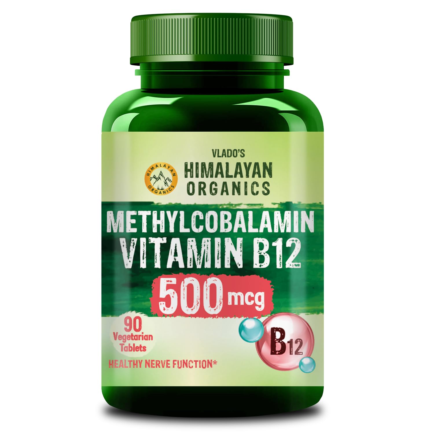 Vlado's Himalayan Organics Vitamin B12 Supplements 500 mcg - Methylcobalamin B12 Vitamin Tablets for Men & Women - 60 Veg Tablets — Amazon image 10