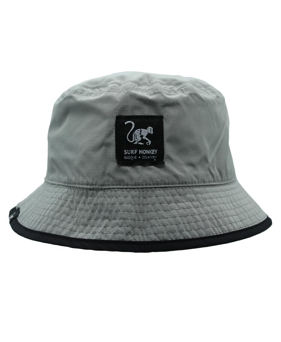 Surf Monkey Recycled Bucket Hat - Gorro de Pescador Unisex Adulto - Waterproof - Talla única - Reversible