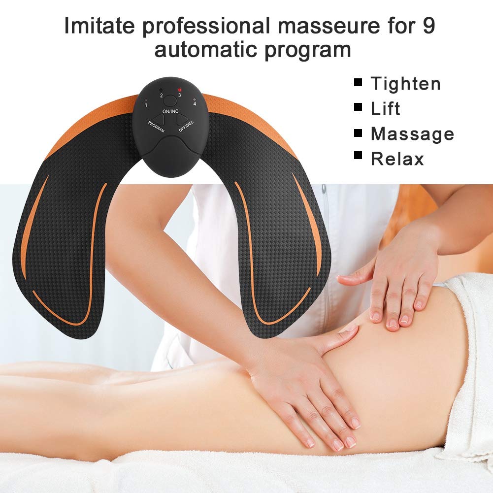 ZJchao Po Trainer, EMS Trainingsgerät für gezielte Stimulation der Po Muskulatur, Hüftmuskelstimulationsmassagegerät, Hilft beim Heben, Formen und Festigen, Körpermassagegerät für Frauen Fitness