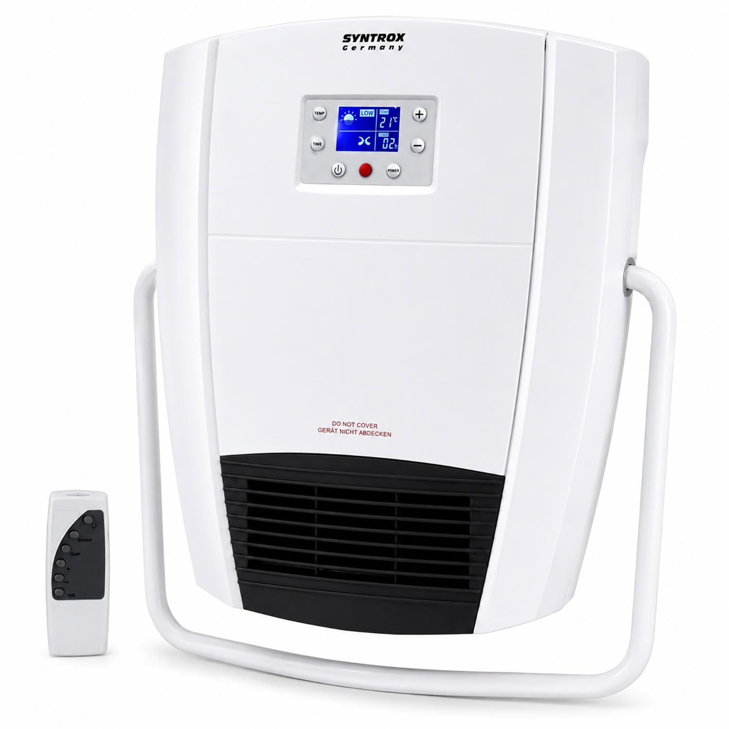 Syntrox Elektro Badheizer Elgafar | Badheizkörper | Handtuchheizkörper elektrisch, Turboheizung für Badezimmer, 39 x 48 x 12 cm 1.000 Watt und 2.000 Watt, Überhitzungsschutz