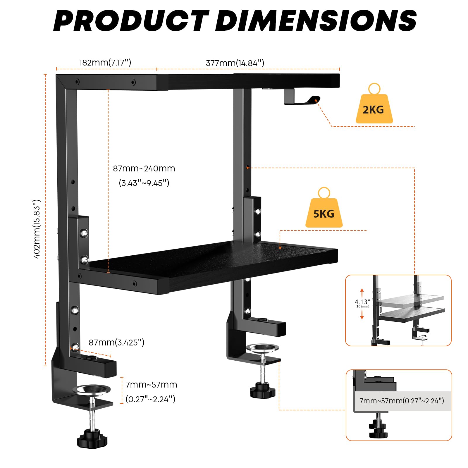 Organizer Voor Onder De Gootsteen - Multifunctionele Opbergplank 2 Pieces 34 5d X 21 5w X 39 5h Centimetres