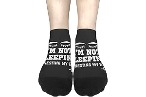 IM RESTING MY EYES Socks, Invisible Men's Low Cut Socks