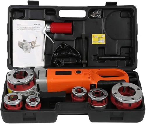 BHDD Pipe Threading Machine Handheld Portable Ratchet Pipe Threader Kit Wearproof para European Standard 220V disponible en Yaxa Guatemala